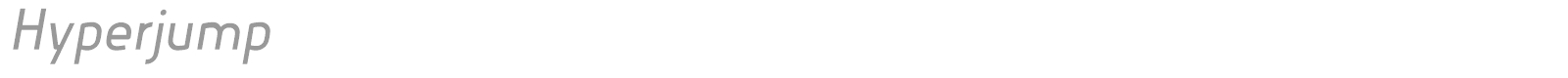 Hyperjump font preview